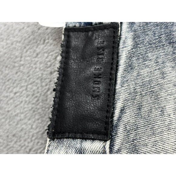 Smoke Rise Distressed Blue Denim Jeans Size 42 X 32 - Picture 7 of 12